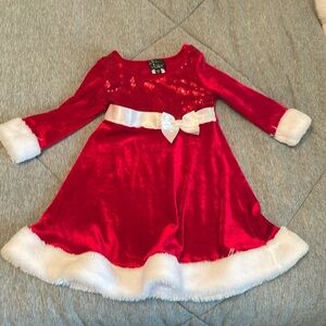 Christmas Xmas dress sz 2t girls